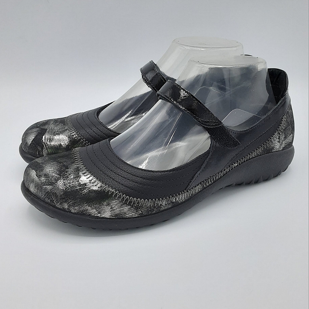 NAOT Kirei Leather Mary Jane Comfort Shoe.